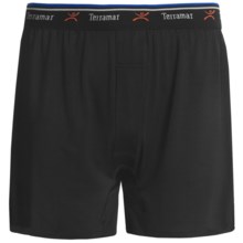 Terramar Pro-Jersey Underwear - Boxer Shorts (For Men) in Black - Closeouts