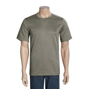 Terramar Terra-T Base Layer Top - UPF 25+, Lightweight, Short Sleeve (For Men) in Moss