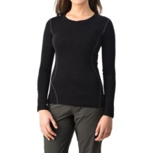 Terramar Woolskins Merino Wool V-Neck Shirt - Long Sleeve (For Women) in Black - Closeouts