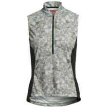 Terry Breakaway Mesh Cycling Jersey - Zip Neck, Sleeveless (For Women) in Flower Field/Dove Grey - Closeouts