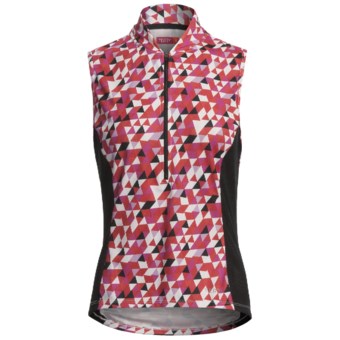 Terry Breakaway Mesh Cycling Jersey - Zip Neck, Sleeveless (For Women) in Valkyrie