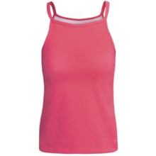 Terry Euro Halter Cycling Tank Top - Built-In Shelf Bra (For Women) in Berry - Closeouts