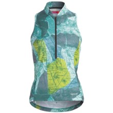 Terry Sun Goddess Cycling Jersey - Sleeveless (For Women) in Pied A Terre/Emerald - Closeouts