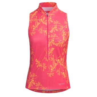 Terry Sun Goddess Cycling Jersey - Sleeveless (For Women) in Thistle