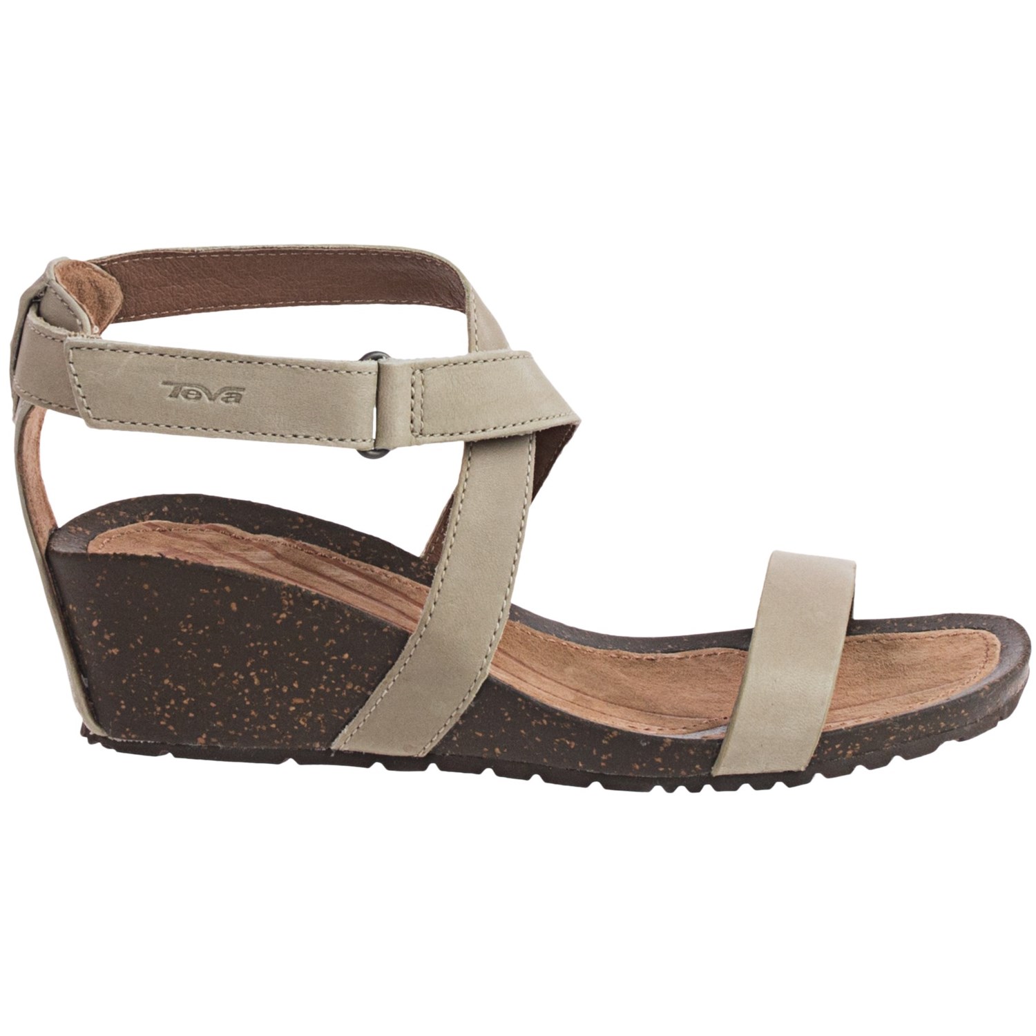 teva strappy leather wedge sandals