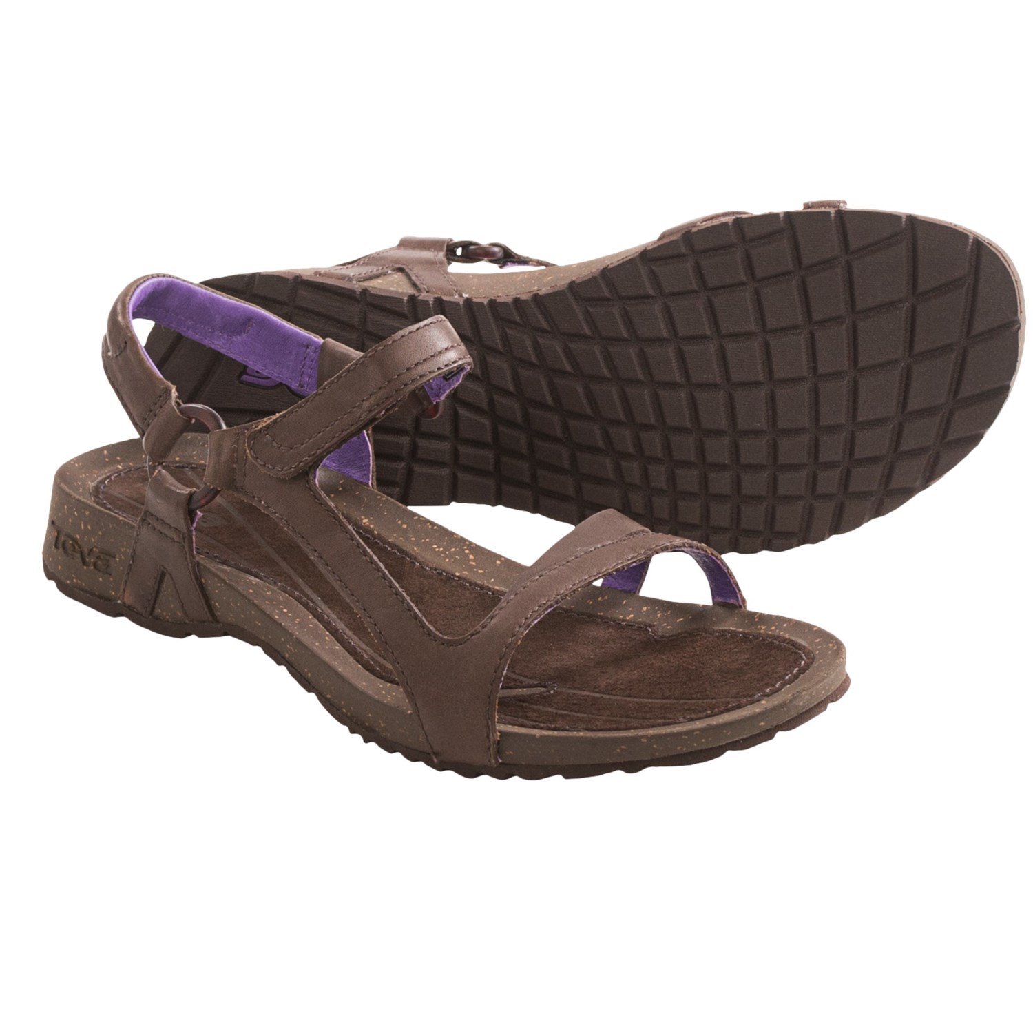 Teva Cabrillo Universal Sandals - Leather (For Women) in Chocolate ...