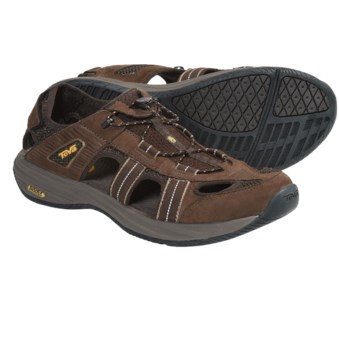 Teva Churnium Leather Sport Sandals (For Men) in Turkish Coffee