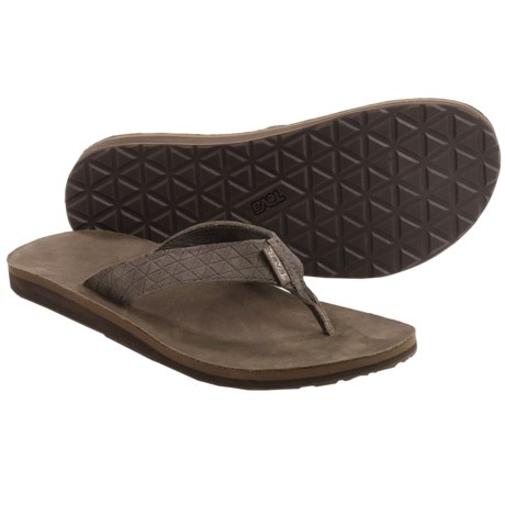 Teva Classic Flip Leather Diamond Sandals (For Men)
