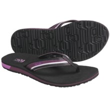 Teva Contoured Mush® Sandals - Flip-Flops (For Women) in Plum - Closeouts