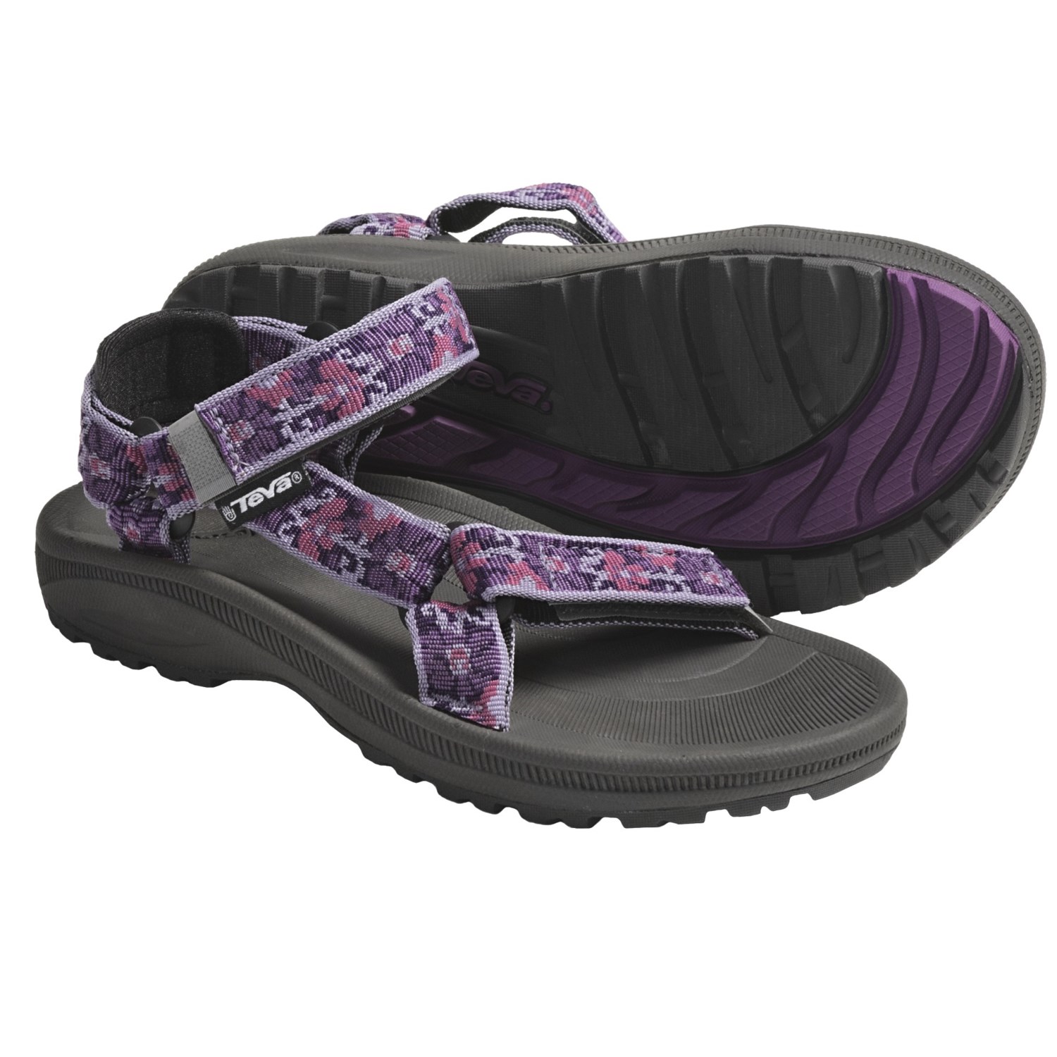 Teva Hurricane 2 Sandals (For Kids and Youth) in Brocart Purple