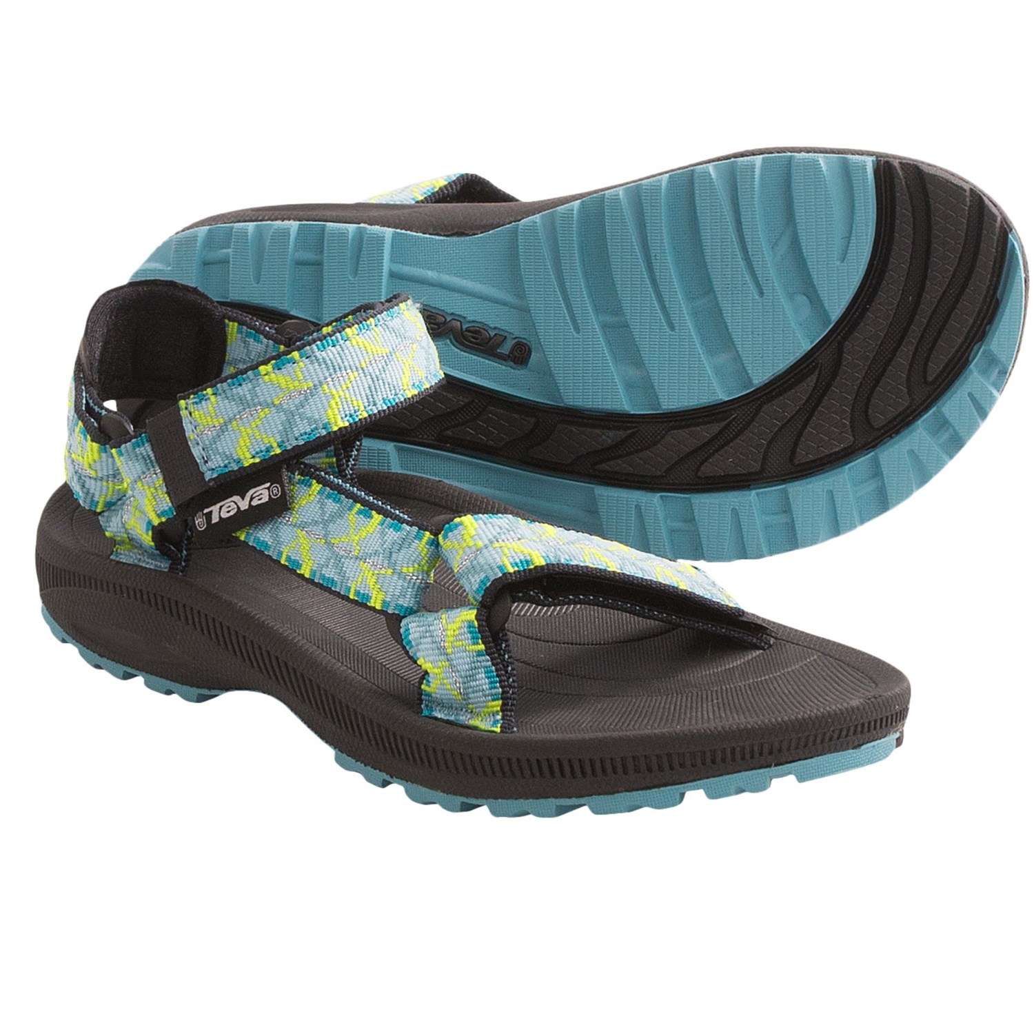 Teva Hurricane 2 Sandals (For Kids and Youth) in Tie Aqua