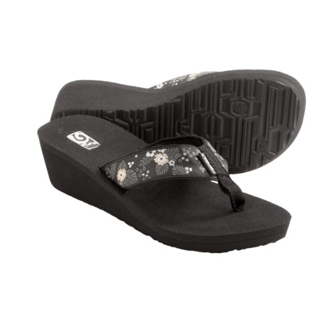 teva mush flip flops wedge