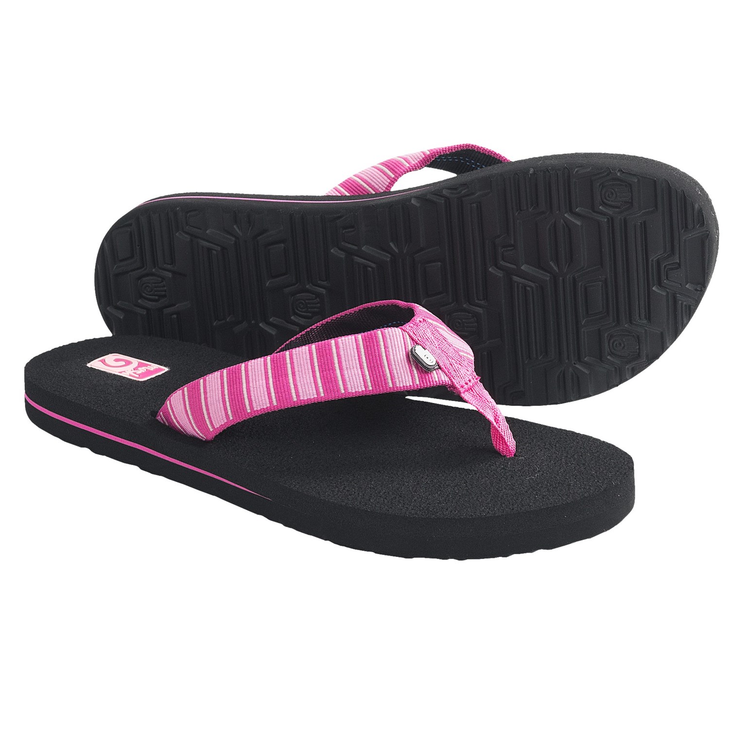 Teva Mush II Sandals (For Kids) in Deco Stripe Fuschia