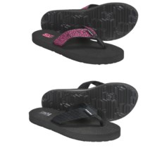 Teva Mush® II Thong Sandals - 2-Pack, Flip-Flops (For Women) in Tread Black/ Vineyard Skip Pink - Closeouts
