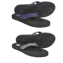 Teva Mush® II Thong Sandals - 2-Pack, Flip-Flops (For Women) in Vineyard Skip Black/Cream/Ultra Violet - Closeouts