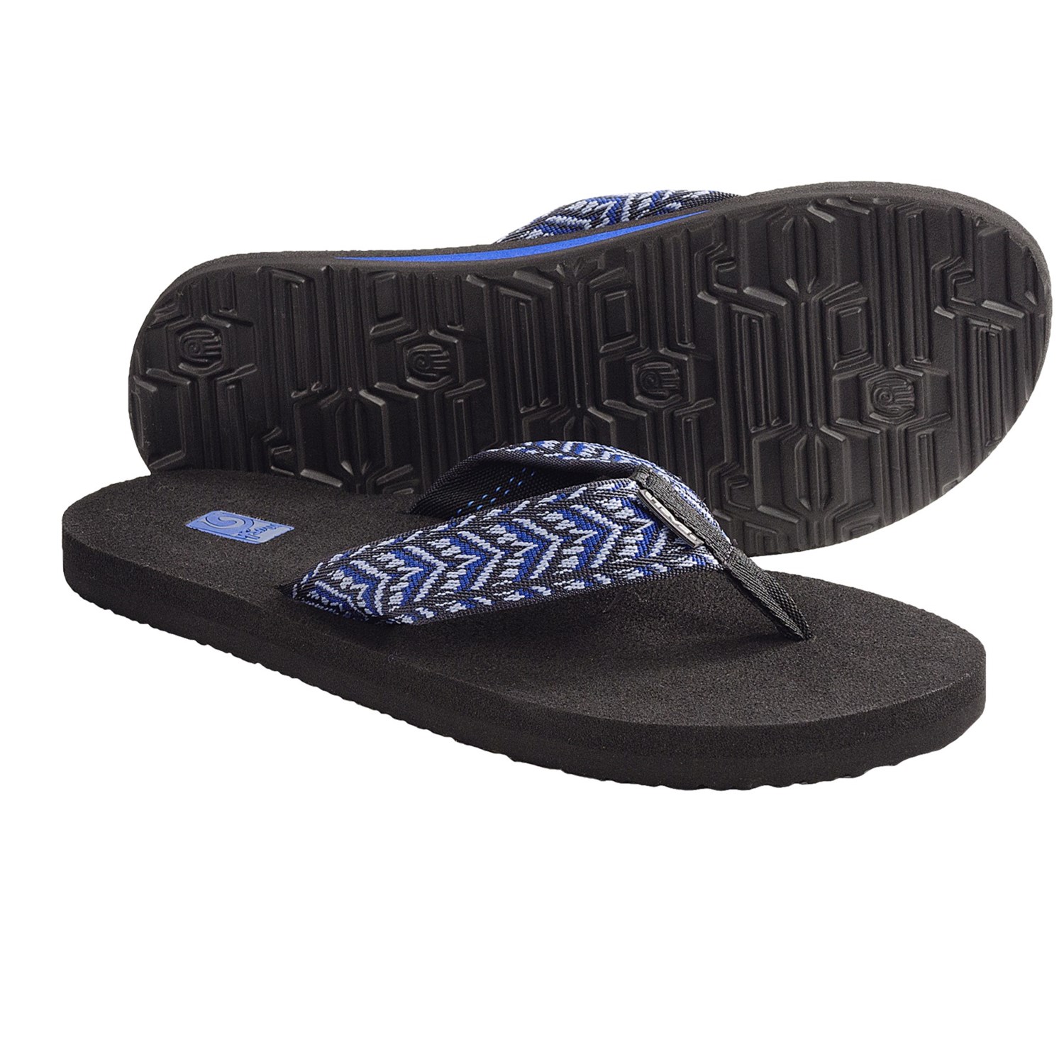 Teva Mush II Thong Sandals - Flip-Flops (For Men) in Geo Ethnic Blue