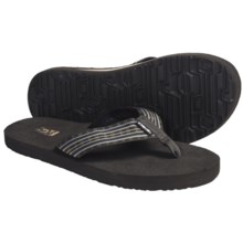 Teva Mush II Thong Sandals - Flip-Flops (For Men) in Plaid Man Olive - Closeouts