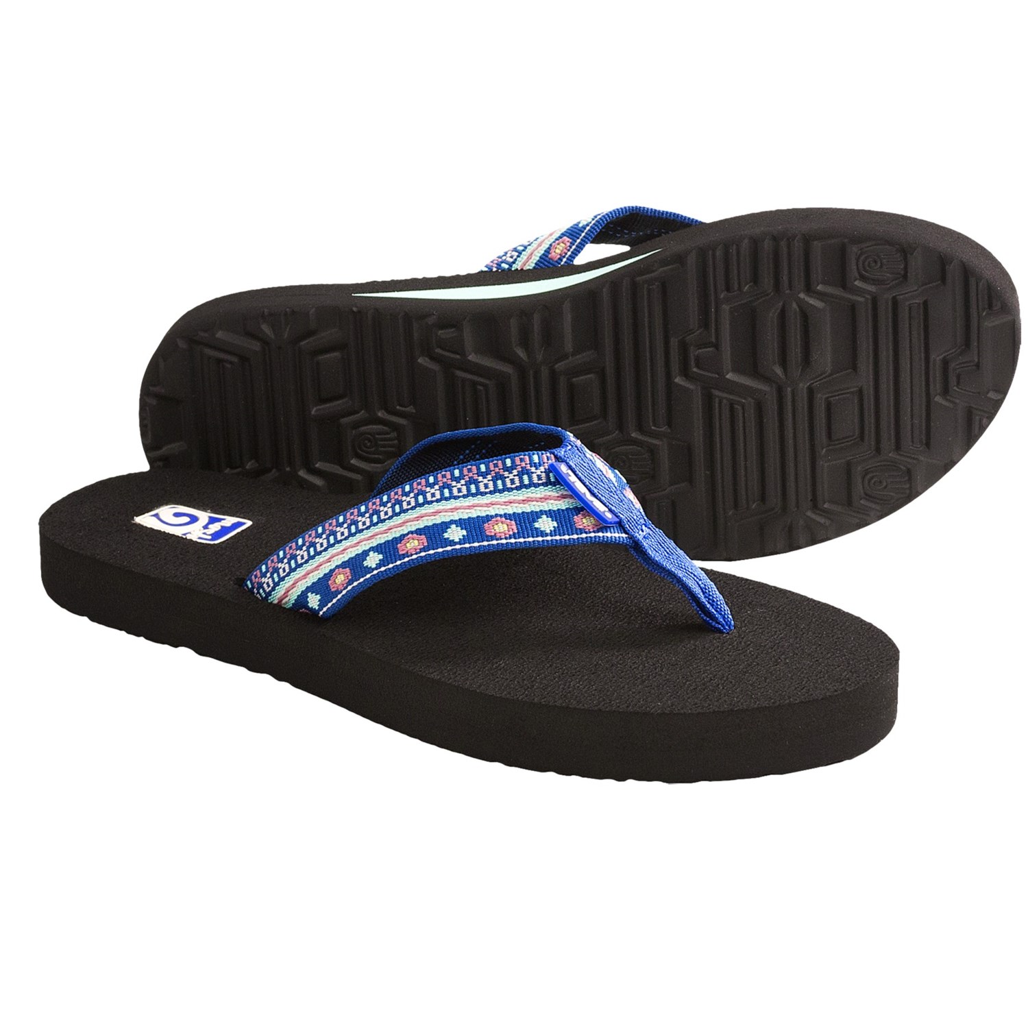 Teva Mush II Thong Sandals - Flip-Flops (For Women) in Hippie Blue