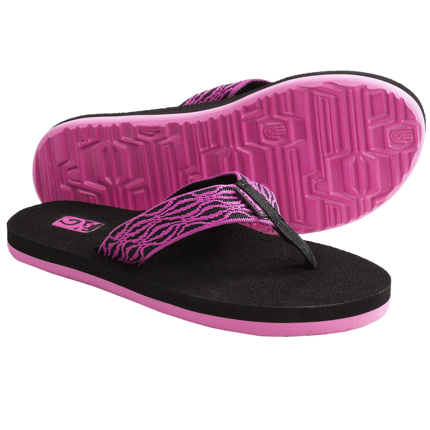 Teva Mush II Thong Sandals - Flip-Flops (For Women) in Liquid Stripes ...