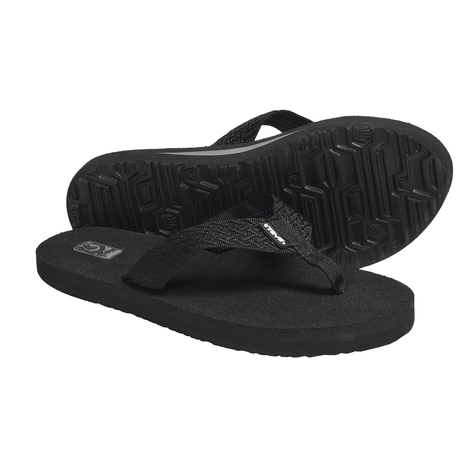 Teva Mush II Thong Sandals - Flip-Flops (For Women) in Tread Black