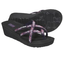 Teva Mush® Mandalyn Wedge Ola 2 Sandals (For Women) in Paisley Fun Purple - Closeouts