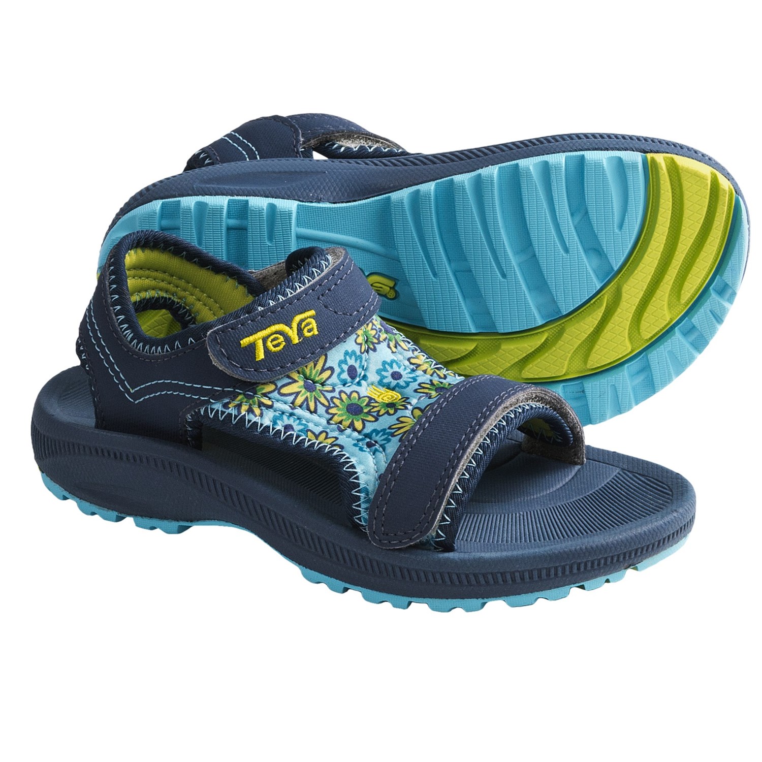 Teva Psyclone 2 Print Sport Sandals (For Kids and Youth) in Daisy Blue