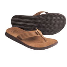 Teva Redondo Flip-Flop Sandals - Leather (For Men) in Brown - Closeouts
