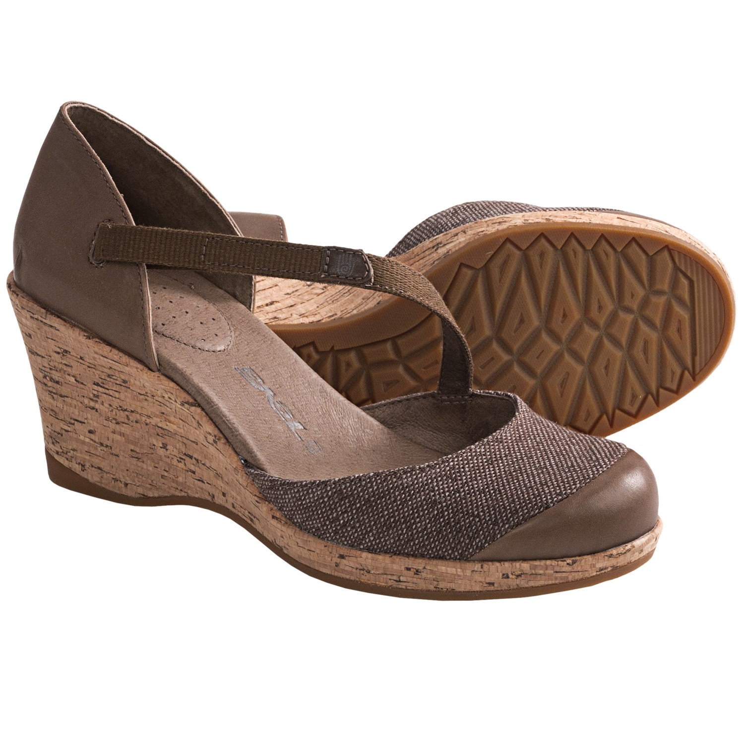 Teva Riviera Wedge MJ Shoes - Leather (For Women) in Brown