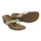 Plaid Green Teva Ventura Thong Wedge Sandals (For Women)