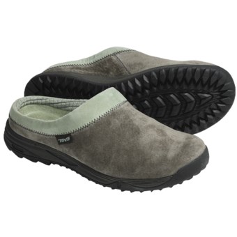 Teva Vero Mule Shoes - Leather (For Women) in Black Olive