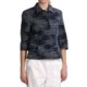 Textured Cotton Jacket - 3/4 Sleeve (For Women)