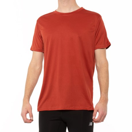 Xcelsius Textured Tech T-Shirt - Short Sleeve (For Men) - MARS RED (S )