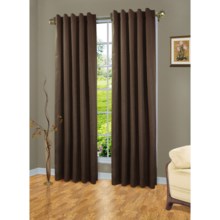 The Complete Window Blackout 4-in-1 Curtains - 110x72”, Insulated in Brown - Closeouts