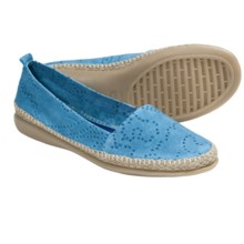 The Flexx Rapid Espadrille Flats - Leather (For Women) in Baltic - Closeouts