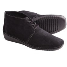 The Flexx Welcome Back Ankle Boots - Suede (For Women) in Black Oily Suede - Closeouts