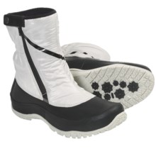 The North Face Anna Purna Mid Zip Winter Boots - Waterproof, Insulated (For Women) in Moonlight Ivory/Tnf Black - Closeouts