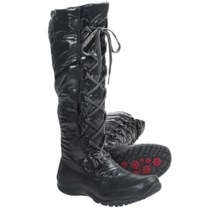 The North Face Anna Purna Tall Lace Winter Boots - Waterproof, Insulated (For Women) in Tnf Black/Tnf Black - Closeouts