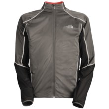 The North Face Apex ClimateBlock Soft Shell Jacket - Full Zip (For Men) in Graphite Grey/Molten Red - Closeouts