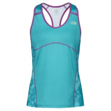 The North Face Eat My Dust Sport Tank Top - Built-In Shelf Bra, Racerback (For Women) in Synergy Blue - Closeouts
