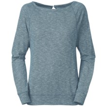 The North Face Hallina Shirt - Slub Cotton Jersey, Long Sleeve (For Women) in Kodiak Blue Heather - Closeouts