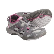 The North Face Hedgefrog Amphibious Shoes (For Kids and Youth) in Quicksilver Grey/Gum Pink - Closeouts