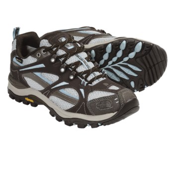 The North Face Hedgehog III Gore-Tex® XCR® Trail Shoes - Waterproof (For Women) in Coffee Brown/Pale Blue