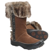 The North Face Jozie II Winter Boots - Waterproof, Insulated (For Women) in Camel Brown/Tnf Black - Closeouts