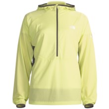 The North Face Krakatoa Hooded Jacket - Zip Neck (For Women) in Exotic Green/Graphite Grey - Closeouts