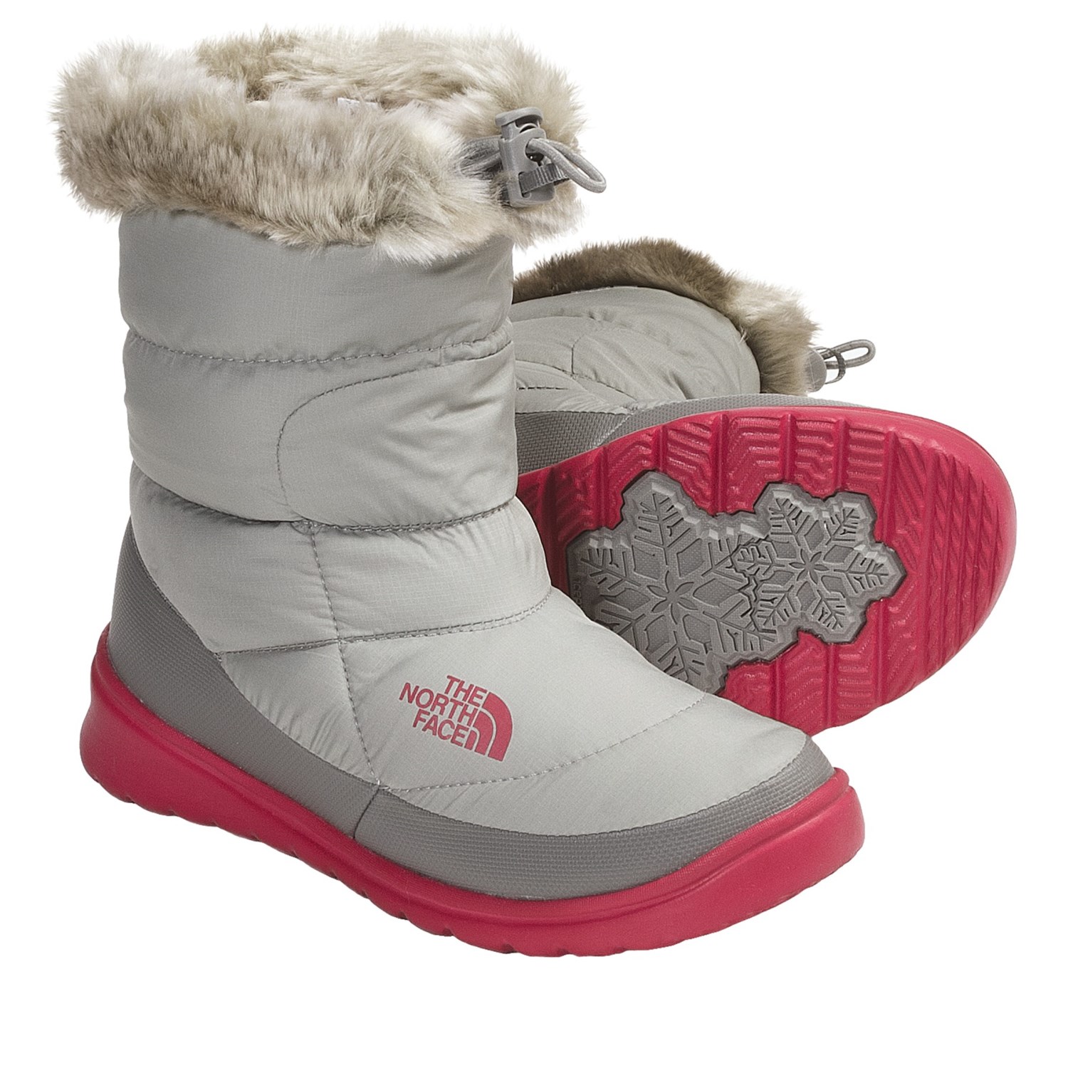 grey winter boots with fur