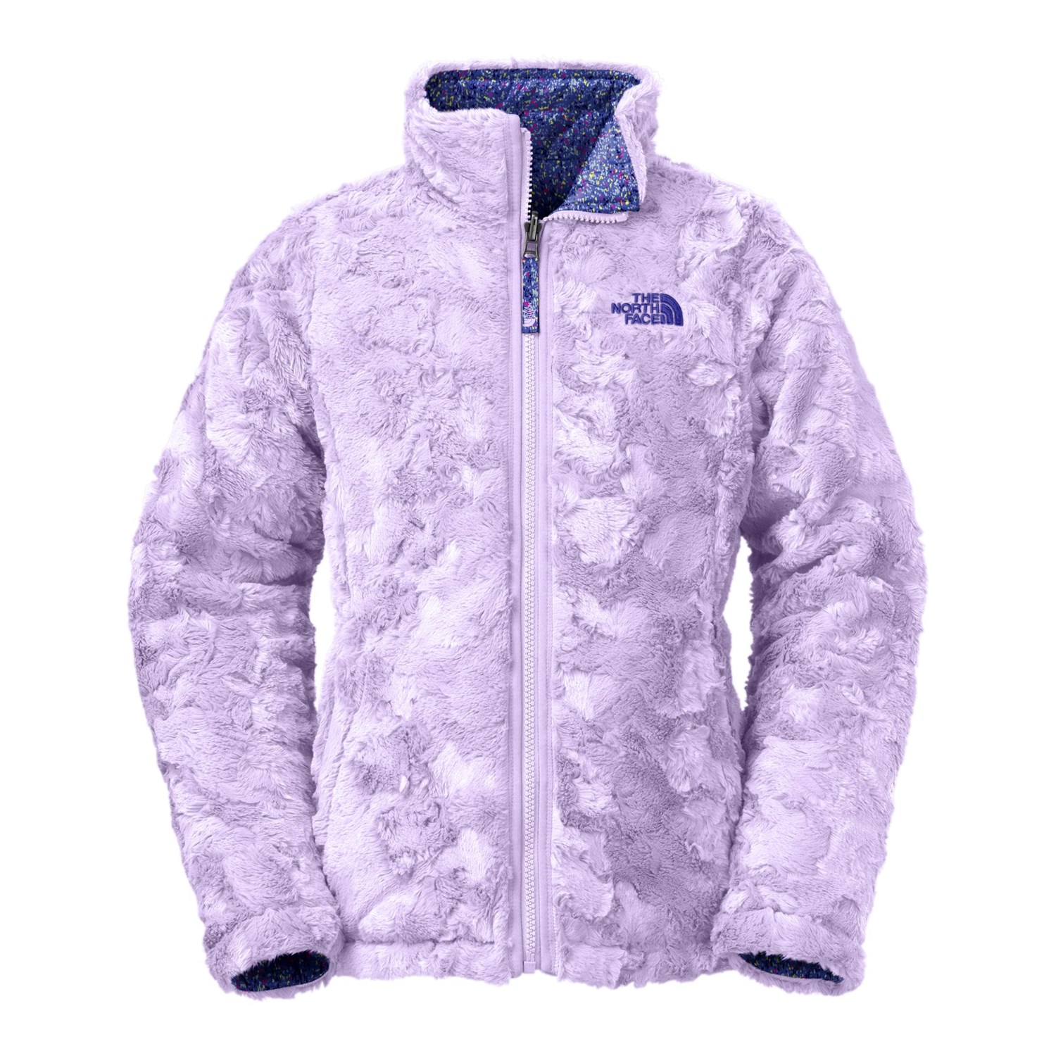 he north face girls' reversible mossbud swirl insulated jacket