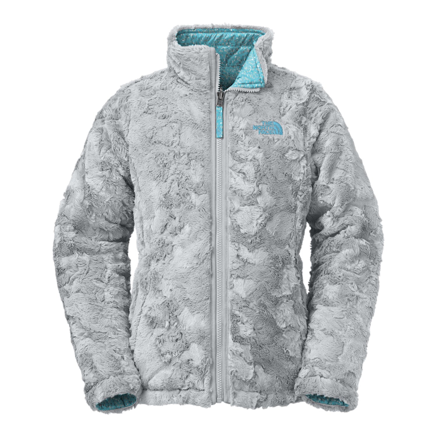 he north face girls' reversible mossbud swirl insulated jacket