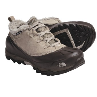The North Face Snow Betty Winter Shoes - Insulated (For Women) in Safari Tan/Fossil Ivory