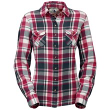 The North Face Suncrest Shirt - Flannel, Long Sleeve (For Women) in Sisley Blue - Closeouts