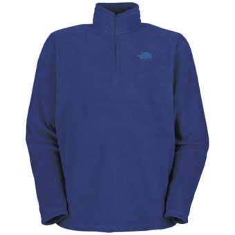 The North Face TKA 100 Glacier Zipneck Shirt (For Men) in Bolt Blue